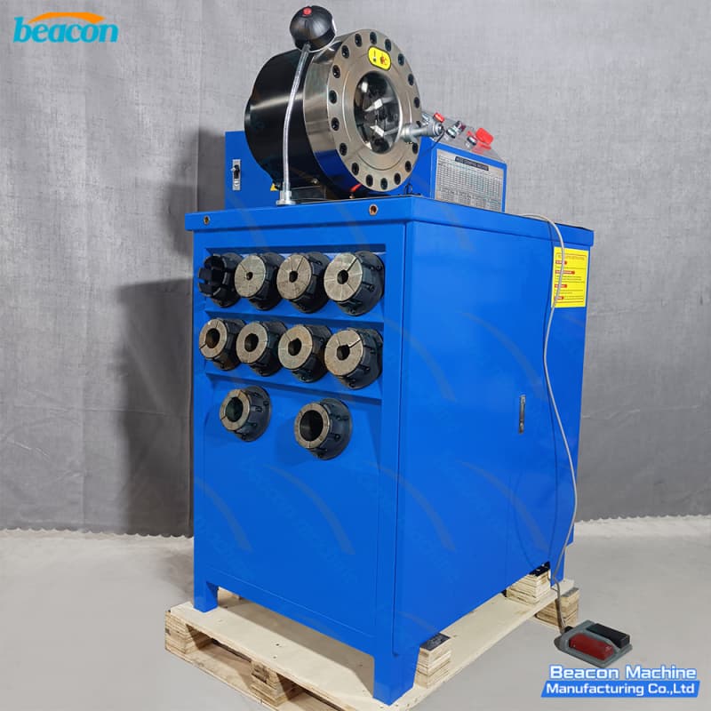 {BC-51B Floor-Standing Hose Crimper with Foot Pedal | Hydraulic Coupling Press}