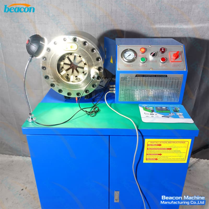 {BC-51B Floor-Standing Hose Crimper with Foot Pedal | Hydraulic Coupling Press}