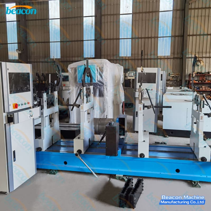 {YYQ-20000 20-Ton Belt-Driven Monolithic Rotor Balancer | Industrial Colossal Balancing Machine}