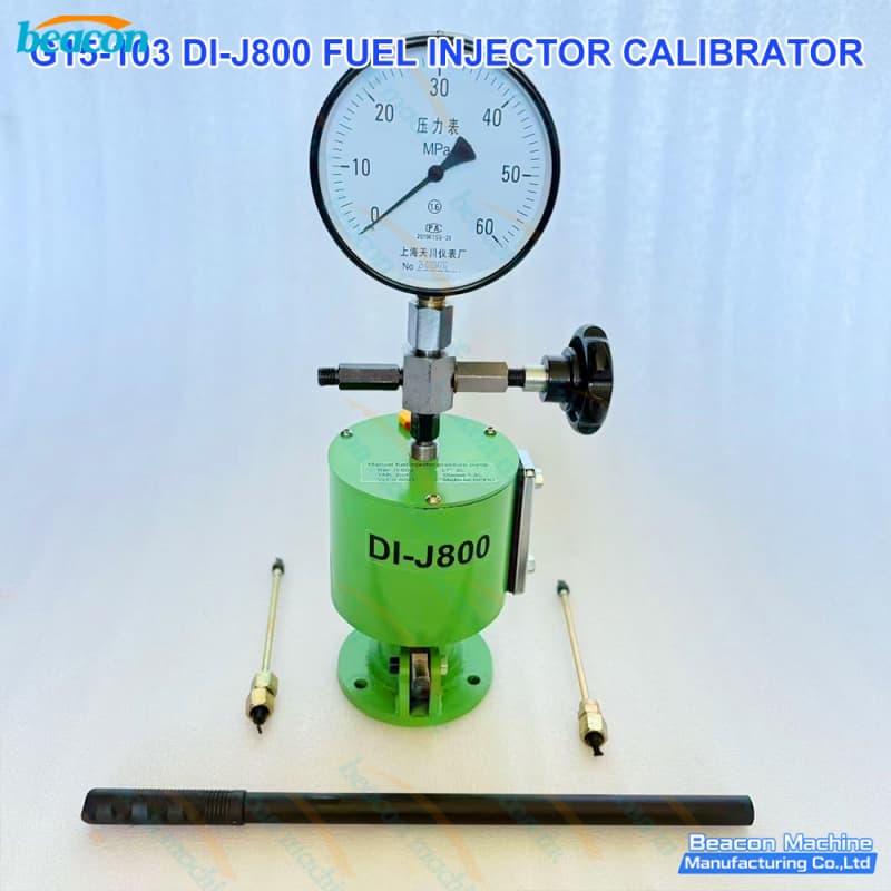 {DI-J800 Heavy Duty Manual Nozzle Pop Tester | Professional Diesel Injector Tester}