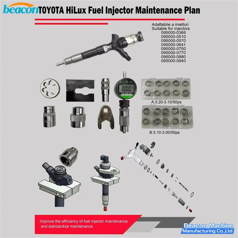 {G4-90 Toyota HiLux Fuel Injector Maintenance Plan and Repair Kit | Professional Toyota HiLux Injector Repair Set}