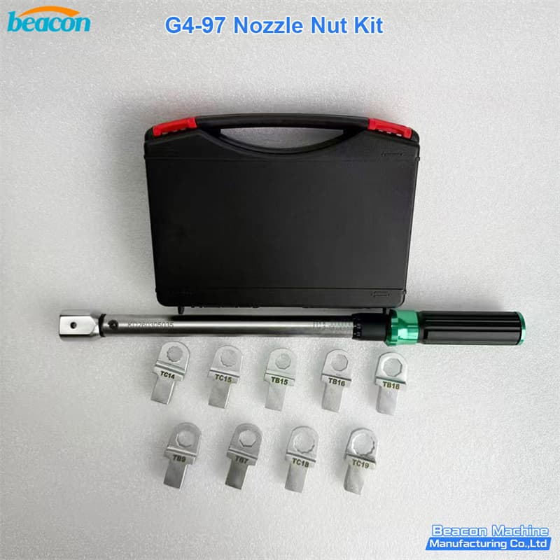 {BEACON MACHINE G4-97 Professional Common Rail Injector Nozzle Nut Wrench Set | Diesel Injector Repair Kit}