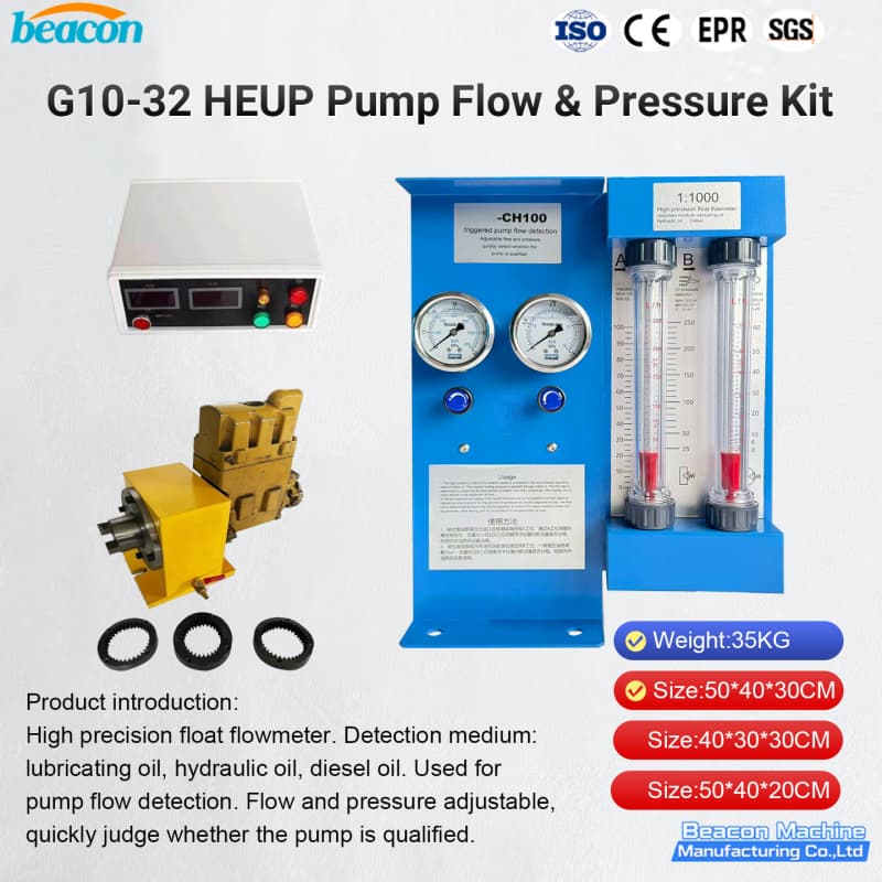 {BEACON MACHINE G10-32 HEUP Pump Flow & Pressure Kit | Precision Fuel Pump Flow and Pressure Testing Kit for HEUP Pump Tester}