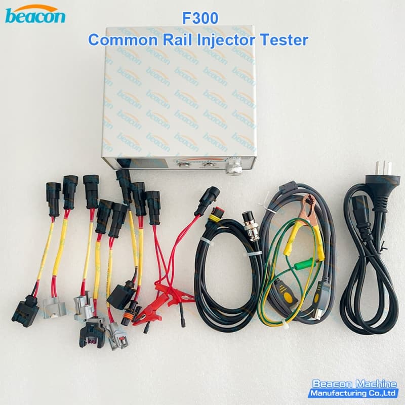 {F300 Common Rail Injector Tester Piezo & Solenoid | BEACON MACHINE Diesel Fuel Injector Driver Bosch Delphi Denso Cummins ISF VAG 0445110 0445120}