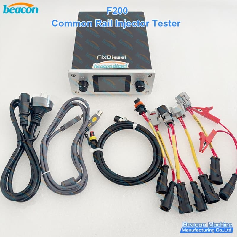 {F200 Common Rail Injector Tester Solenoid Driver | BEACON MACHINE Electromagnetic Diesel Fuel Injector Pulse Tester Bosch Denso Delphi 0445120 Cummins ISF}