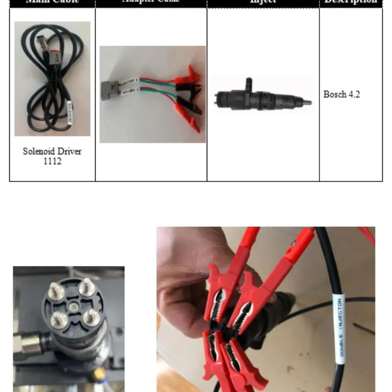 BOSCH 4-PIN injector testing