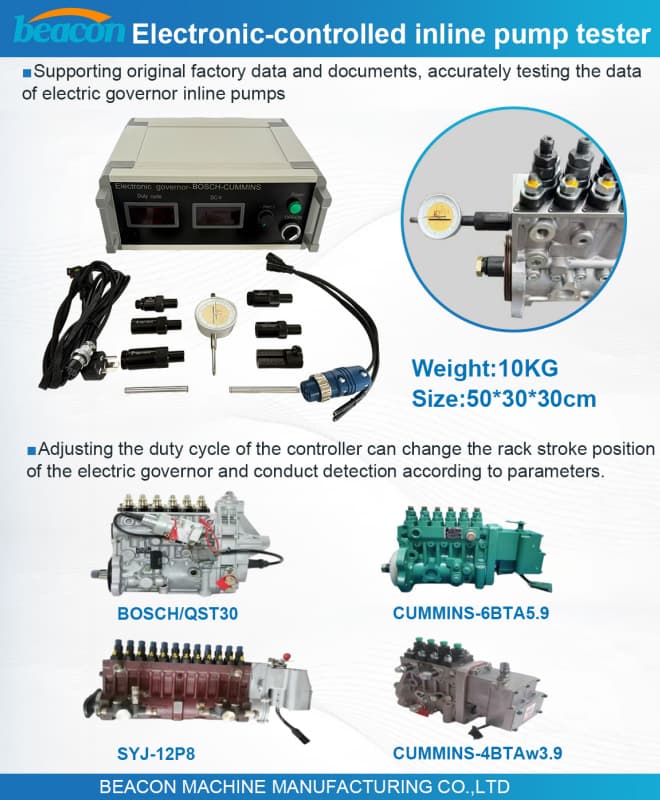 diesel engine inline pump duty cycle controller,beacon electronic inline pump test bench