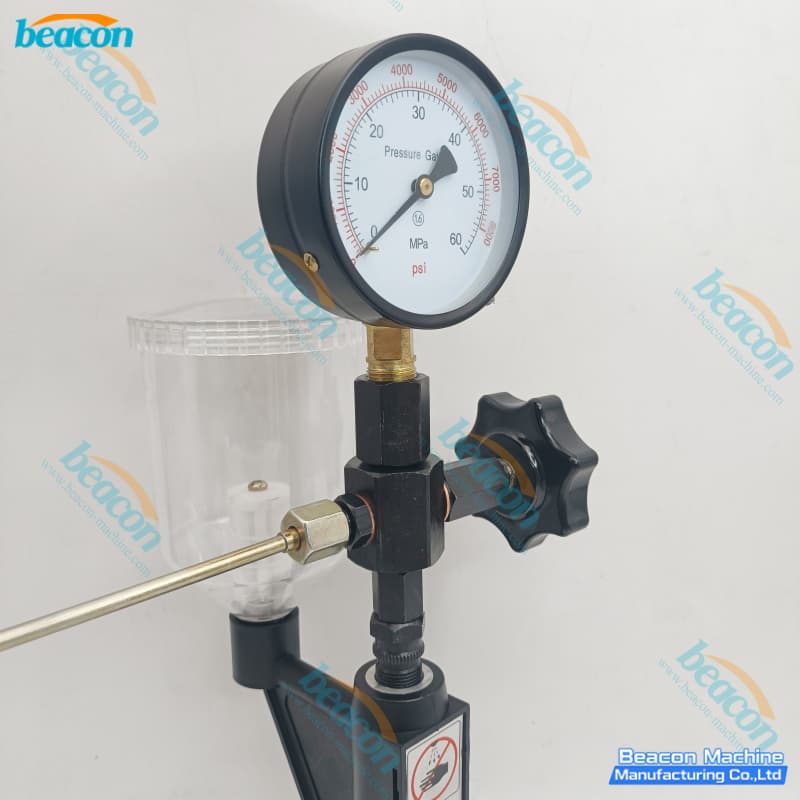 S60H bosch delphi denso injector spray pattern tester pressure meter