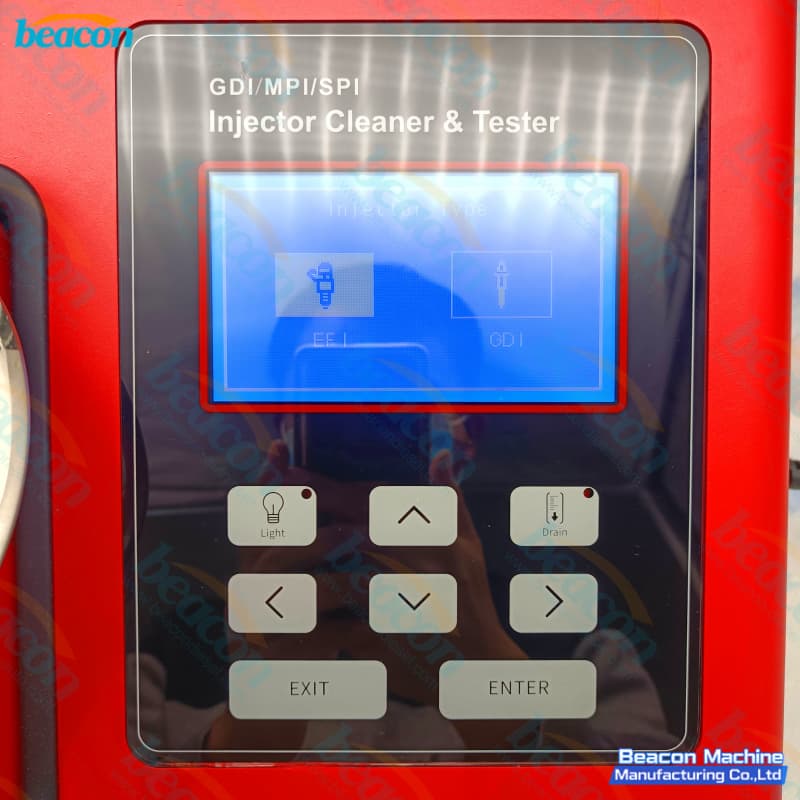 Launch CNC605A fuel injector cleaning tool control panel