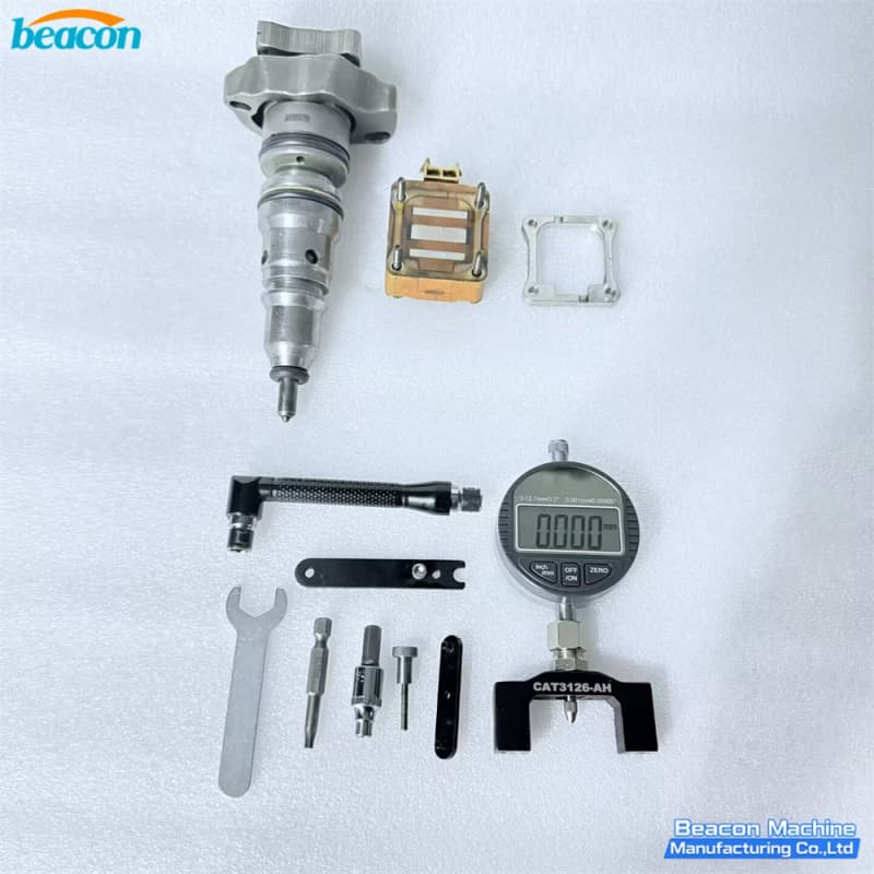 how to measure cat heui injector stroke complete