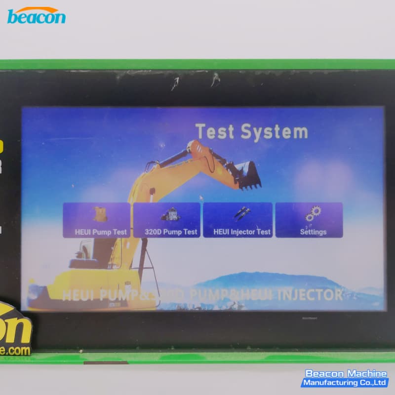 Caterpillar 320D hydraulic pump testing controller screen Caterpillar 320D hydraulic pump testing controller screen