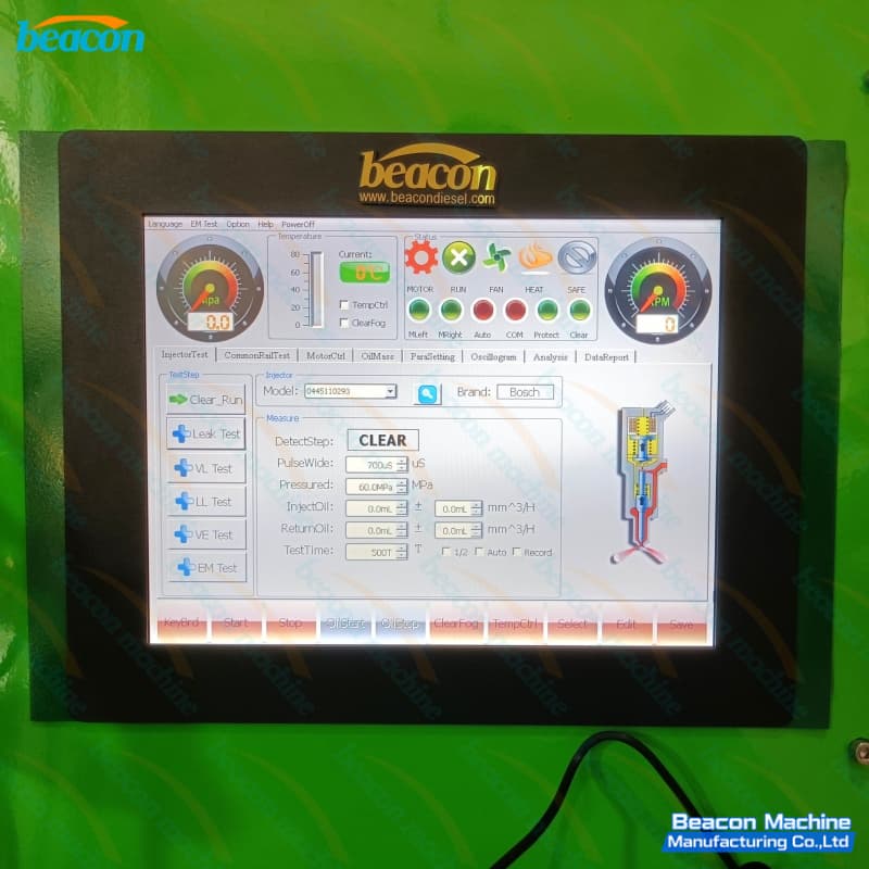 entry level single port injector testing machine