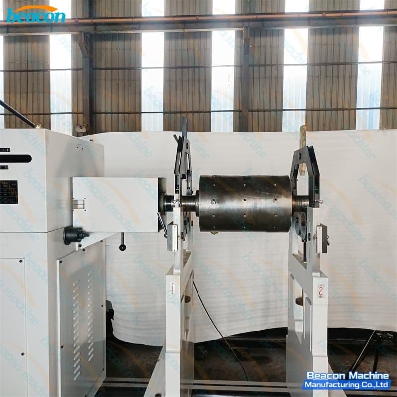 heavy equipment shaft balancing machine for mining industry-work area