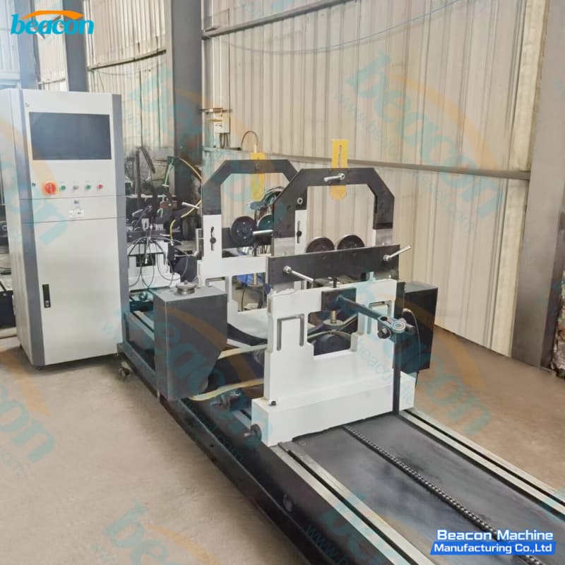 belt drive balancing machine for medium rotor dynamic correction and industrial shaft balancing