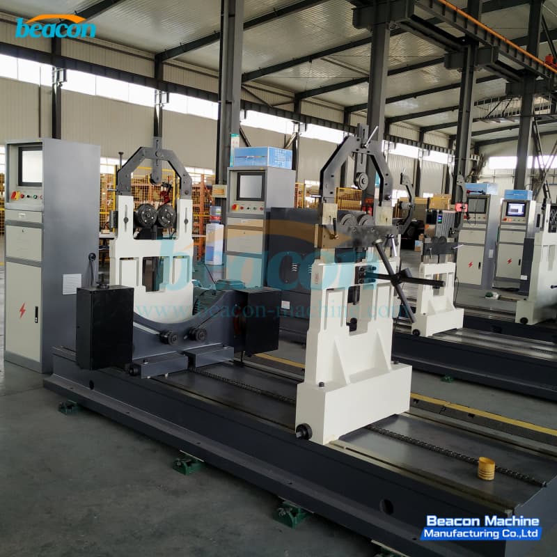 hydroelectric rotor kinematic analyzer machine,20 ton capacity flat belt drive balancing stand,YYQ-20000 industrial large cylinder dynamic balancer