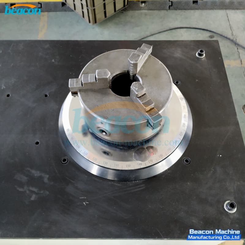high-precision vertical rotational balancer- 360-degree angle dial on the spindle base