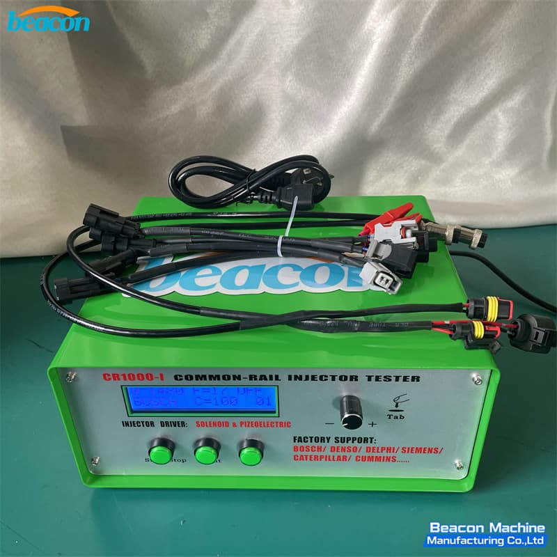 diesel injector spray pattern testing device