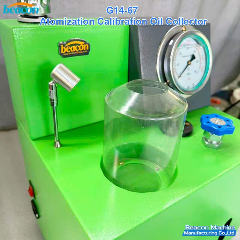 diesel injector spray analysis oil collection device for test bench calibration equipment