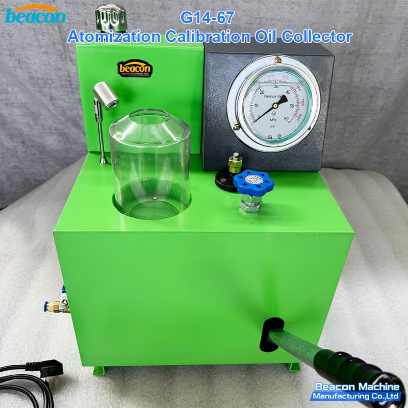 industrial injector spray oil collector for diesel diagnostic test benches