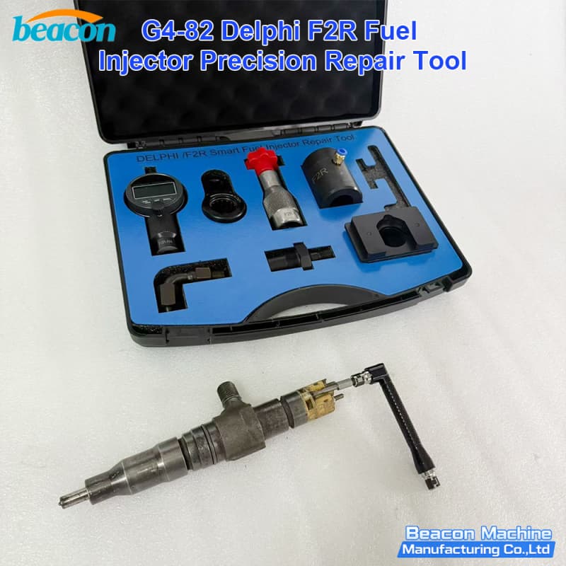 Delphi F2R injector rebuilding tools for diesel maintenance and calibration systems