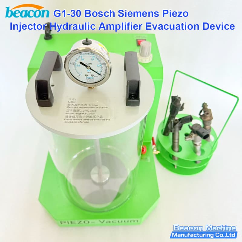 G1-30 piezo injector hydraulic amplifier vacuum machine for diesel injector air removal systems
