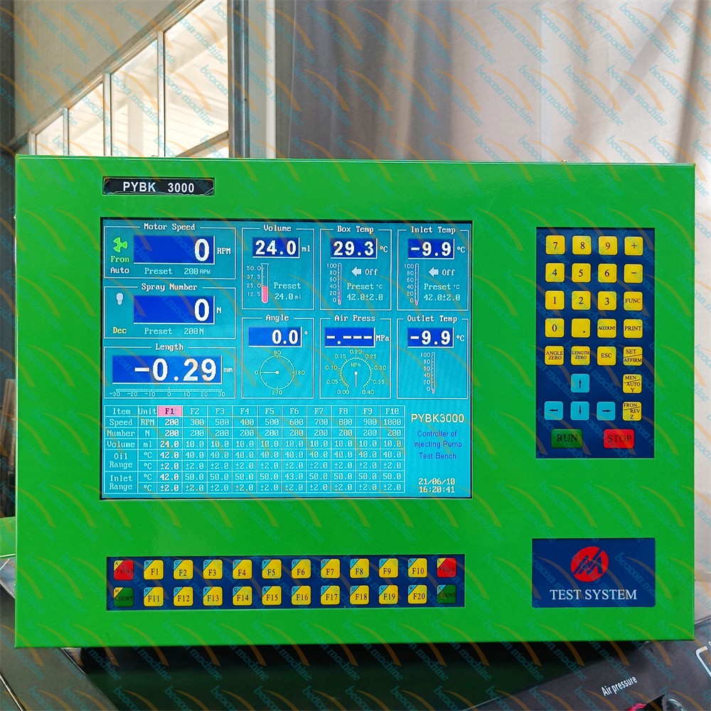 High resolution digital display for universal diesel fuel pump testing solution High resolution digital display for universal diesel fuel pump testing solution