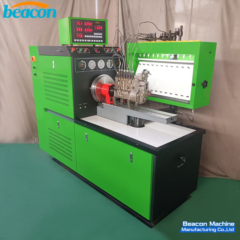 High precision inline pump testing solution side view with mounted pump