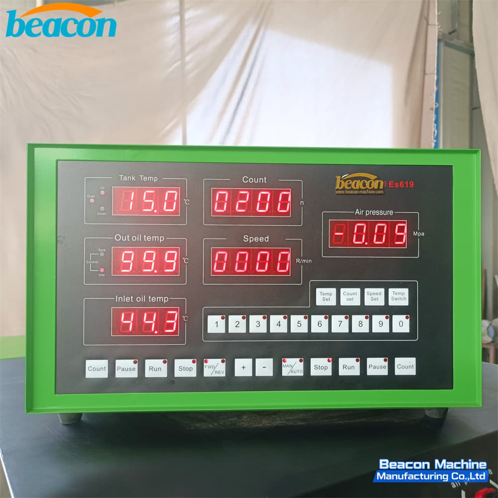 ES619 test system digital control panel and display interface