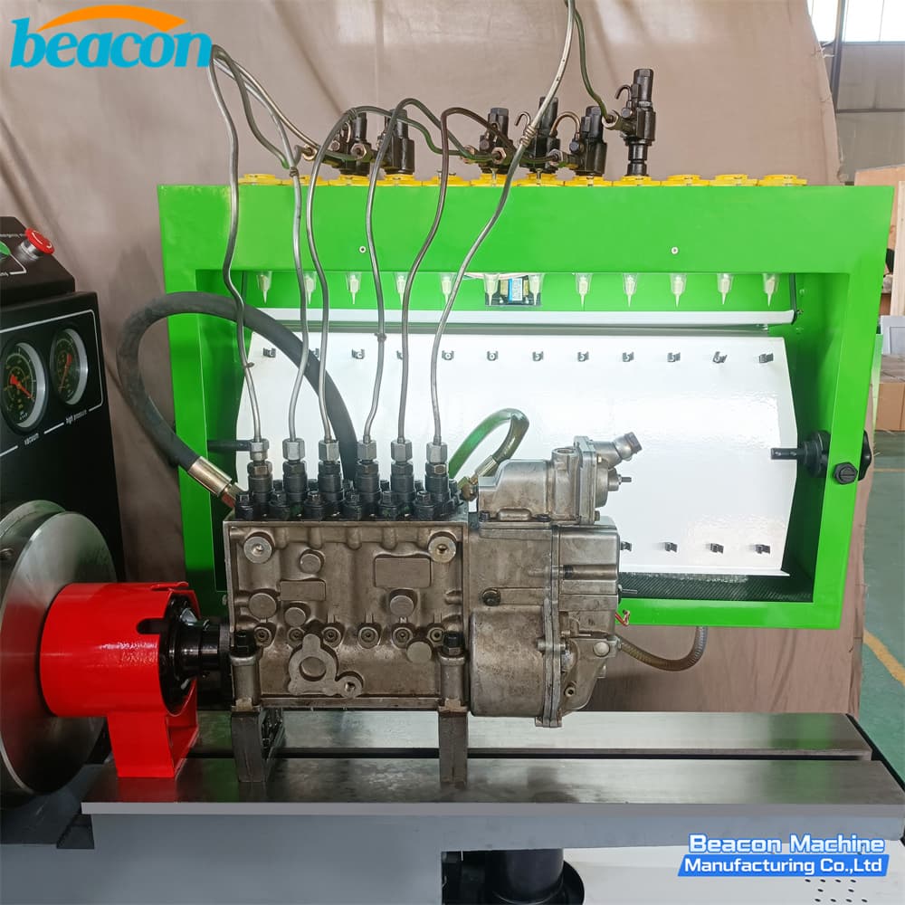 Fuel injection pump test bench measuring glass graduates for 12 cylinders