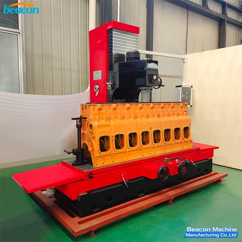 Industrial cylinder block machining center for ships T2200 front view Industrial cylinder block machining center for ships T2200 front view