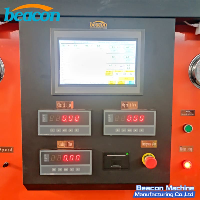 Digital control panel for high pressure hydraulic pump performance testing solution Digital control panel for high pressure hydraulic pump performance testing solution