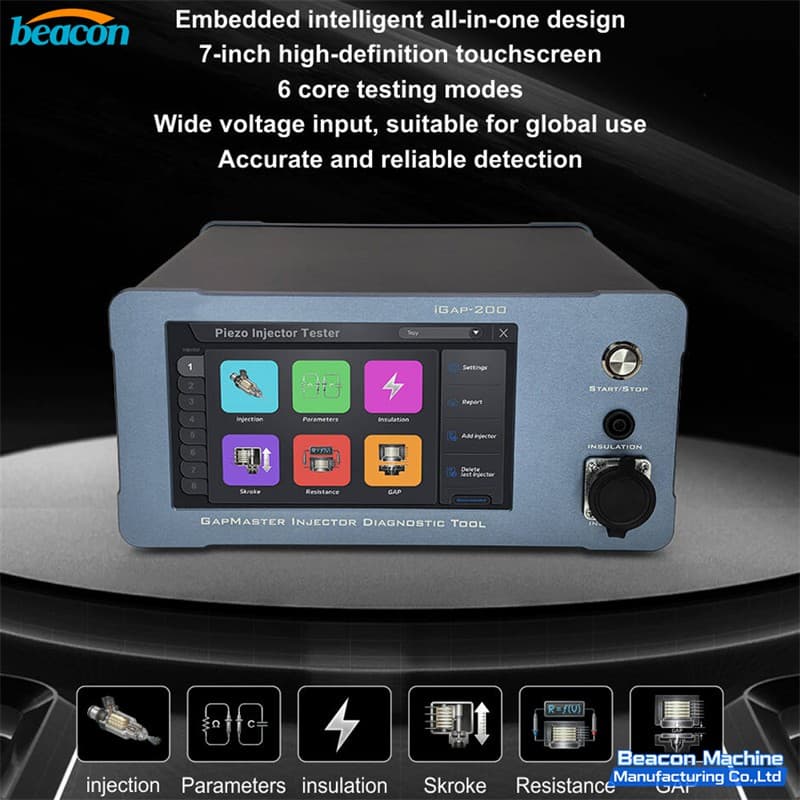 iGAP-200 professional piezo injector tester with resistance and insulation testing modes