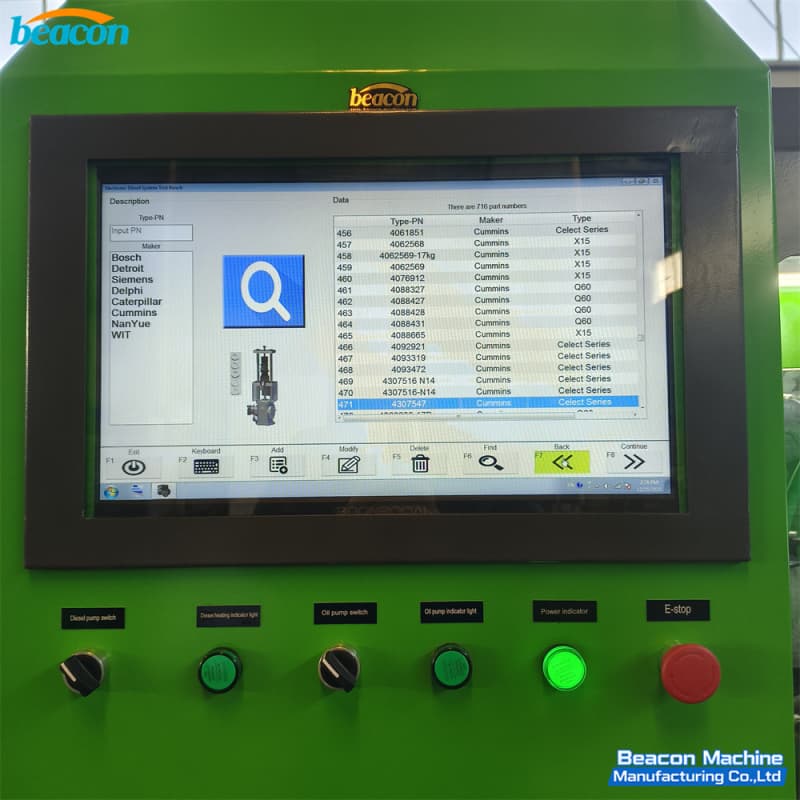 Professional diesel fuel system diagnostics software interface for CR1016 Professional diesel fuel system diagnostics software interface for CR1016