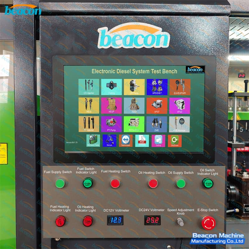 High-pressure common rail injector mounting setup with dedicated fuel return measurement sensors. High-pressure common rail injector mounting setup with dedicated fuel return measurement sensors.