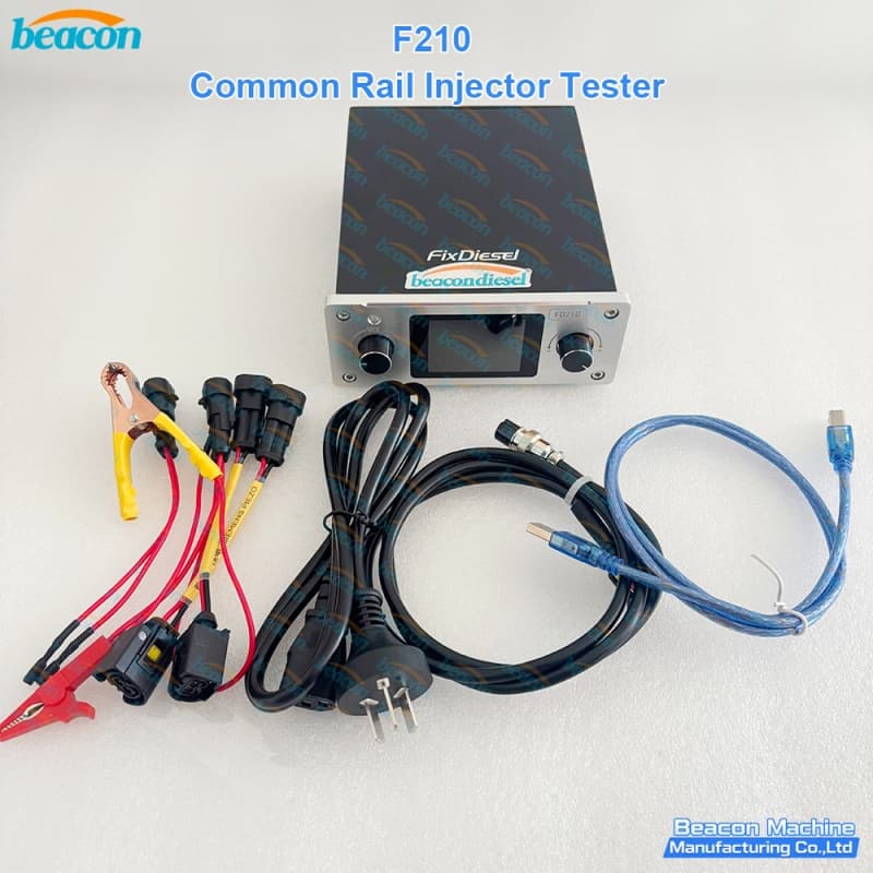 F210 Common Rail Injector Tester Unit with Complete Harnesses and USB PC Connection Cable F210 Common Rail Injector Tester Unit with Complete Harnesses and USB PC Connection Cable
